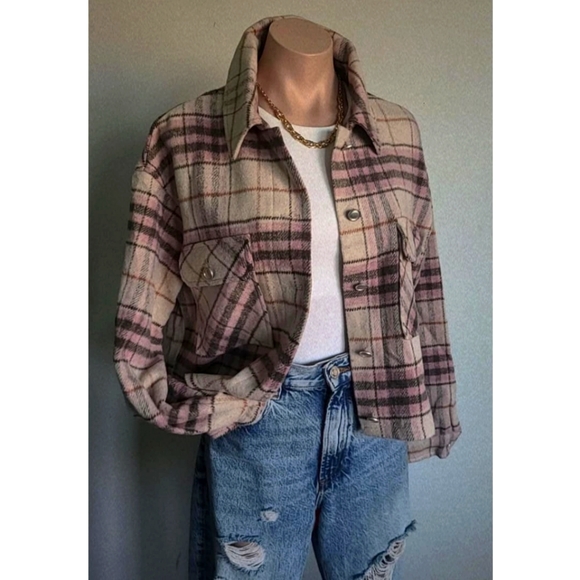 Jackets & Blazers - 🚨ON SALE// Plaid crop Jacket